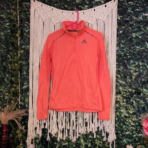 Adidas Neon Orange/Pink Pullover Fleece